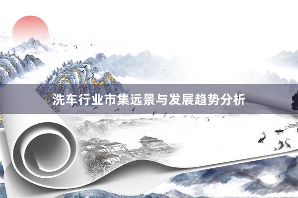 洗车行业市集远景与发展趋势分析